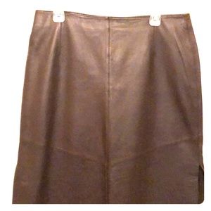 Leather skirt, Clifford and Wills ax 14